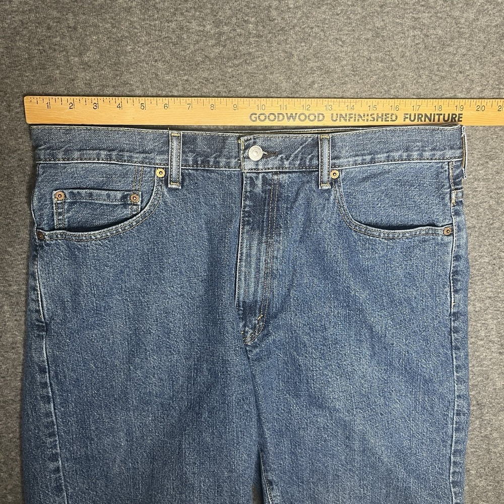 Levis 550 Jean Shorts Mens 38 Jorts Blue Denim Y2K Dad Skater Relax Fit Casual - Picture 3 of 14